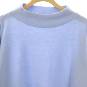 Leilian カシミヤ ニット セーター 長袖 9 ライトブルー /HK OS