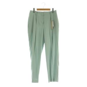 Textured Stretch Maidi テーパードパンツ スラックス 40 グリーン /MY OS