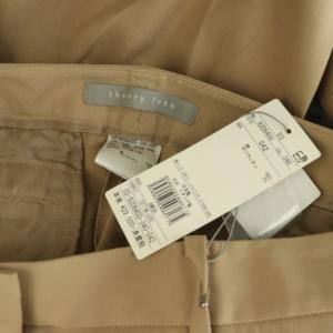 theory luxe COTTON LUXE AMROH センタープレスパンツ スラックス ストレッチ 42 ベージュ /MY