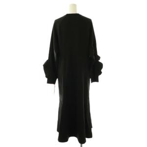 furfur 23SS ラッフルデザインカットワンピース F ブラック /DO OS