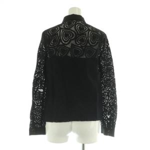Diagram GRACE CONTINENTAL ハートレースブラウス 長袖 36 ブラック /MY OS