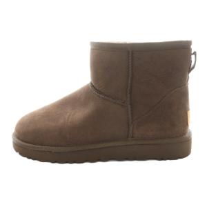 クラシック ミニ CLASSIC MINI II ムートンブーツ ショート US8 25cm 茶 ブラウン