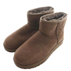UGG australia クラシック ミニ CLASSIC MINI II ムートンブーツ ショート US8 25cm 茶 ブラウン