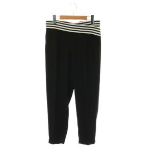 ウエストボーダーテーパード パンツ 36 ブラック /DF OS