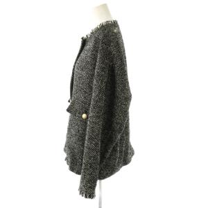 heliopole 24AW TWEED BLOUSON ツイードジャケット 36 ブラック /DO OS