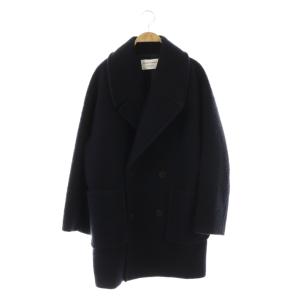 24AW ブークレーボンディング ダブルブレストコート 36 ネイビー