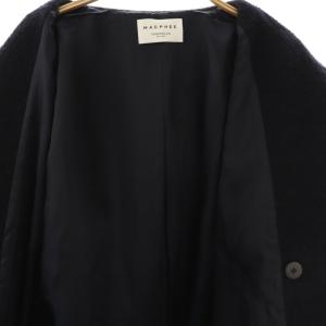 MACPHEE 24AW ブークレーボンディング ダブルブレストコート 36 ネイビー