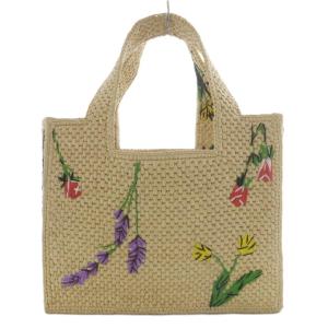 LOEWE パウラズイビザ フォント トート スモール ラフィア かごバッグ