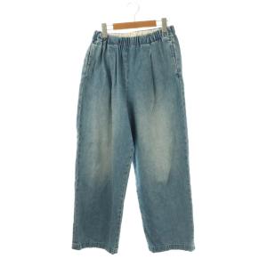 フェードデニムイージーパンツ ワイド F ライトブルー /HK OS