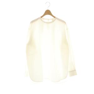 コットンシルククルーネックプルオーバー ブラウス F オフホワイト /DO OS