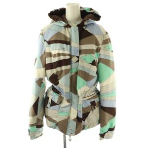 ダウンジャケット アウター 40 オフホワイト マルチカラー /NR OS