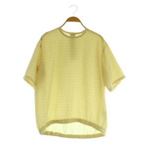 ジャガードブラウス 五分袖 プルオーバー 00 イエロー /MY OS