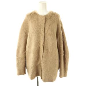 23AW フェザーヤーンカーディガン ニット F ベージュ /HK OS