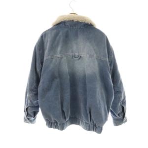 SNIDEL 25SS 衿ボアコーデュロイブルゾン ジャケット 中綿 F ブルー /HK OS