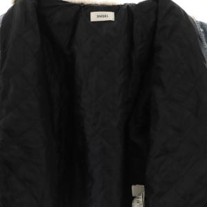 SNIDEL 25SS 衿ボアコーデュロイブルゾン ジャケット 中綿 F ブルー /HK OS