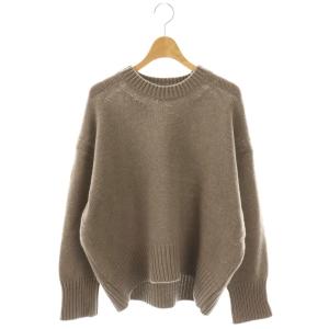 ファインウール クルーネックプルオーバー ニット セーター 長袖 S グレー /HK OS