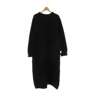 23AW JOEL ROBUCHON スフレアランワンピース F ブラック /DO OS