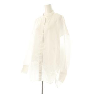 MACHATT スタンドカラーオーバーシャツ 長袖 ホワイト /DO OS