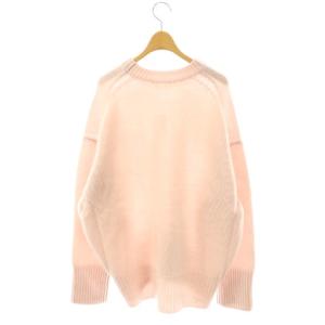 GALERIE VIE ファインウール クルーネックプルオーバー ニット セーター 長袖 M ピンク /HK OS