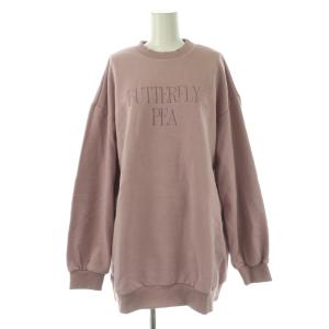 フロントロゴミニワンピース 長袖 コットン F ピンク /NR OS