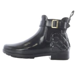 キルティング ショートブーツ UK4 黒 ブラック /SR