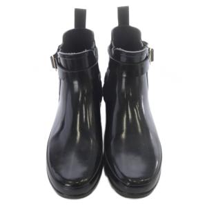 HUNTER キルティング ショートブーツ UK4 黒 ブラック /SR