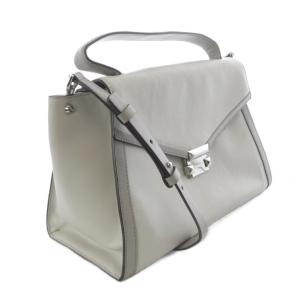 MICHAEL KORS 2WAY バッグ ショルダーバッグ ハンドバッグ レザー グレー /SR