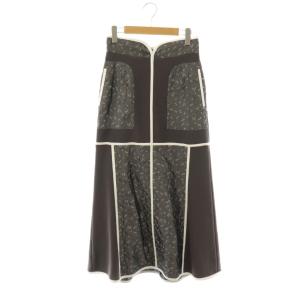 Osmanthus Motif Jacquard Skirt 2 グレー MM21FW-SK041