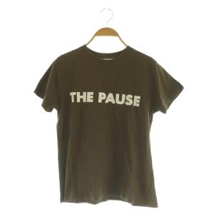 ザポーズ THE PAUSE Tシャツ 半袖 クルーネック プリント F モカ /MY OS