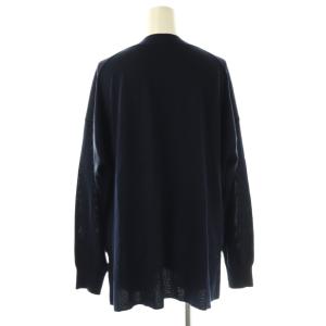Spick&Span 24AW 18G Vネックカーディガン ニット ネイビー /ES OS