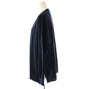 Spick&Span 24AW 18G Vネックカーディガン ニット ネイビー /ES OS
