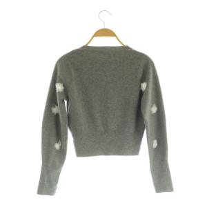 SNIDEL 25SS フラワーモチーフカーデ カーディガン ニット ONE グレー /MY OS