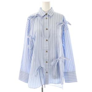 25SS RIBBON SHIRT 38 ライトブルー