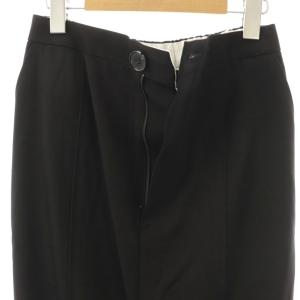 ENFOLD 25SS archetype スリットロングスカート タイト 38 ブラック /HK OS