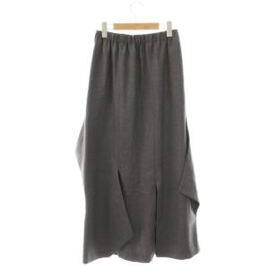 ENFOLD デザインロングスカート スリット 38 グレー /HK OS