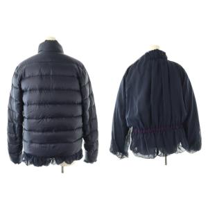 MONCLER ×sacai SUMIRE GIUBBOTTO ダウンジャケット リバーシブル 2 ネイビー