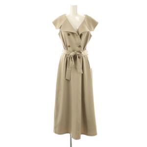 25FW トレンチディテールワンピース M ベージュ /DO OS