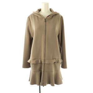 ティアード ジップアップパーカー 長袖 36 グレージュ /HK OS