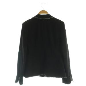 miss ashida テーラードジャケット 1B ラメ 総裏地 9 ブラック /MY OS