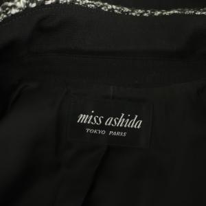 miss ashida テーラードジャケット 1B ラメ 総裏地 9 ブラック /MY OS