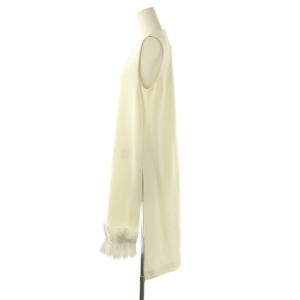 Max Mara 近年モデル ノースリーブ チュニック ワンピース 膝丈 40 ホワイト /HK OS