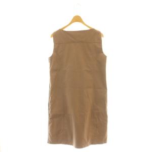 MAX MARA WEEKEND LINE ラムレザー ワンピース ノースリーブ 40 ブラウン /CX OS