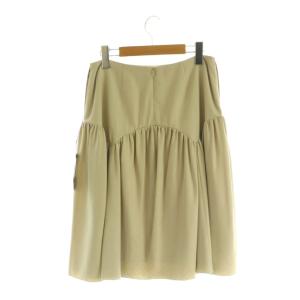 FOXEY NEW YORK リネンフェイスストレッチスカート ロング 40 ライトベージュ 35955 /MY OS
