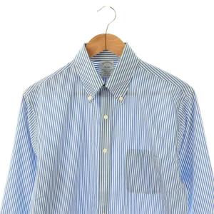 Brooks Brothers 25SS ノンアイロンコットンストレッチブロードクロス キャンディストライプ ドレスシャツ 長袖 前開き