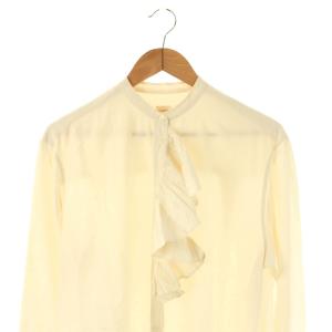 ARTS&SCIENCE ZANINI シルク プリーツラッフル ブラウス 1 アイボリー