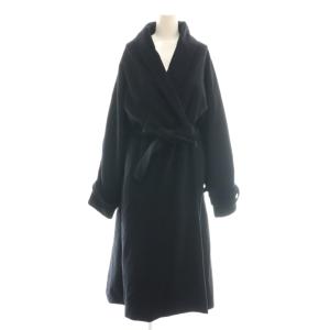 アメリ AMERI アンゴラ コート ロングコート アウター ブラック /DF OS