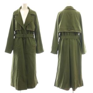 アメリ AMERI REVERSIBLE TRENCH COAT トレンチコート チェック カーキ マルチカラー