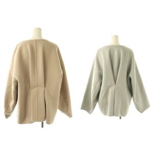 ADORE 2TONEリバージャケット リバーシブル 36 ベージュ グレー