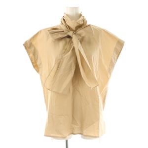 ライトコットンボウタイブラウス 38 ベージュ /ES OS