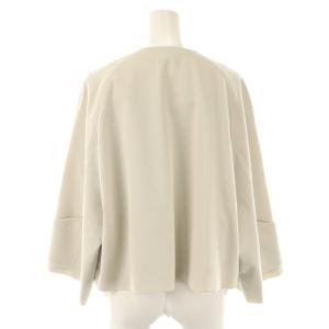 ADORE セットアップ ドライハイツイスト ノーカラージャケット ラップスカート 36 ライトベージュ ブラック